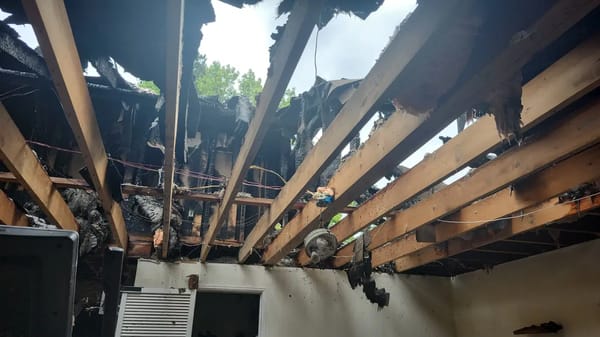 Scene of Bellevue fire