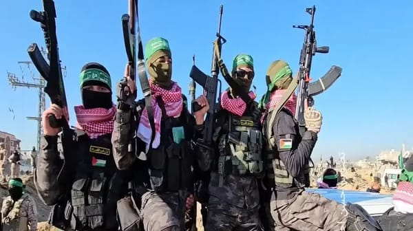 Hamas terrorists in Gaza