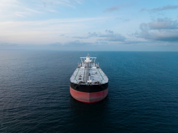 Ship on the Strait of Hormuz