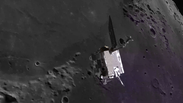 NASA's LRO Spacecraft Orbiting the Moon