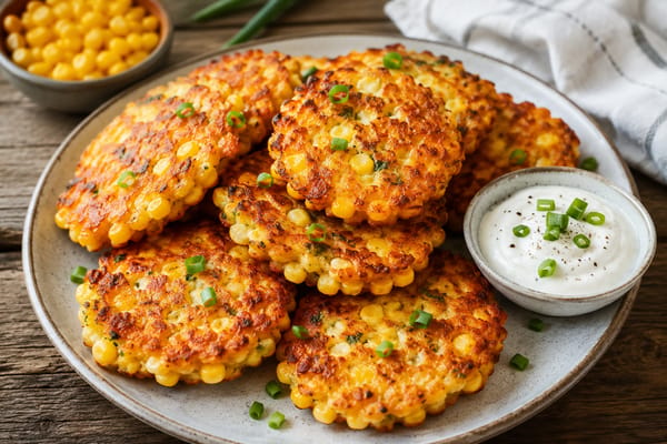 Quick Corn and Cheese Fritters