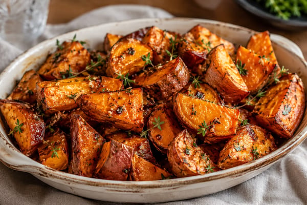 Honey-Garlic Sweet Potatoes: A Crispy Side Dish for Shabbat