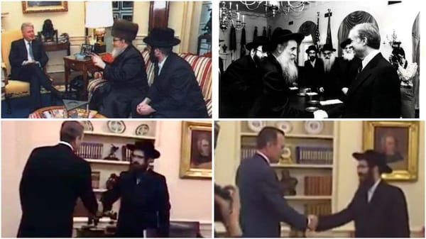 Admorim and rebbes visiting US president