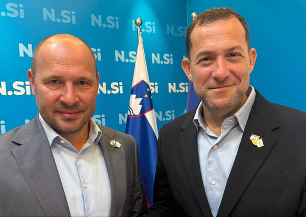 Slovenia Deputy PM and Yossi Dagan