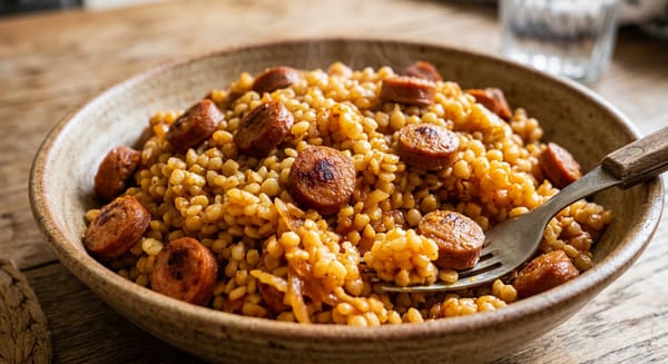 Sausage and couscous