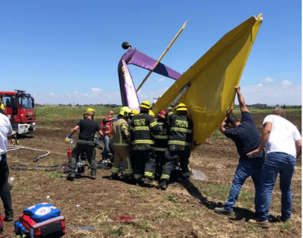 Light aircraft crash