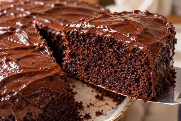 Soft as a cloud: pareve chocolate cake, no eggs, ten minutes of work