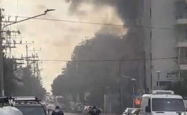 Hezbollah Rocket strike in Nahariya