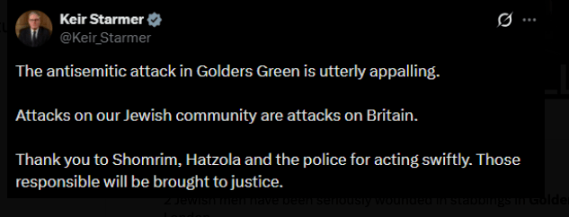 Keir Starmer reponds to the stabbings