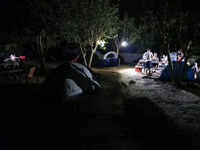 Night Parking Lot at Nahal Mamshit National Park.