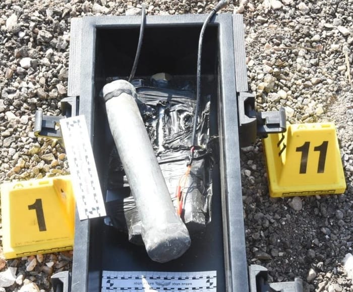 Explosive device in the industrial area