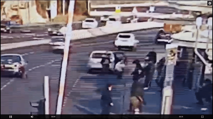 The scene of the attack