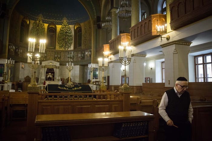 The Moscow Choral Synagogue, the main synagogue in Russia and in the former Soviet Union, seen on December 1, 2014.