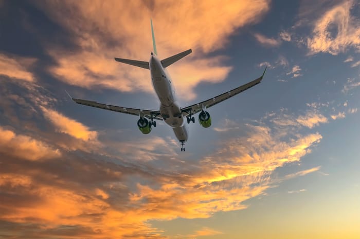 Plane. Illustration.