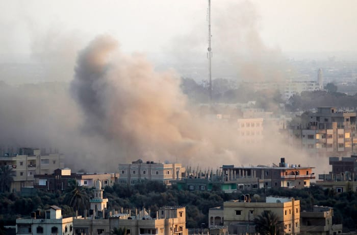 Explosion of smuggling tunnel in Gaza