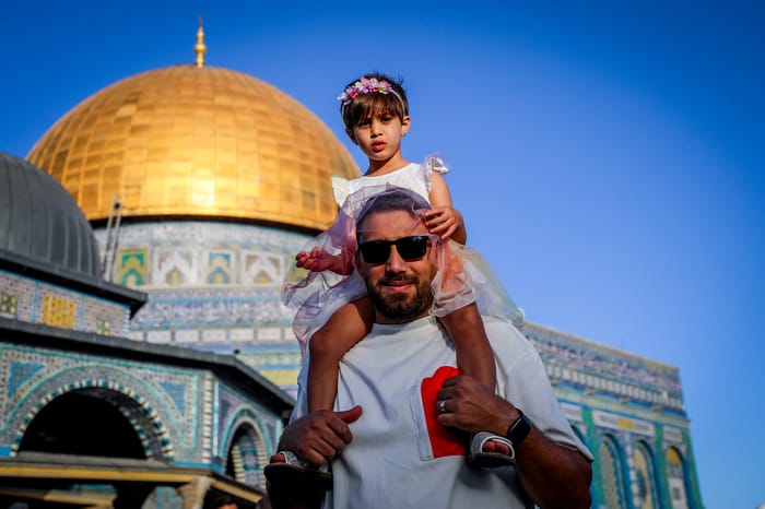 Arab-Israelis at the temple mount