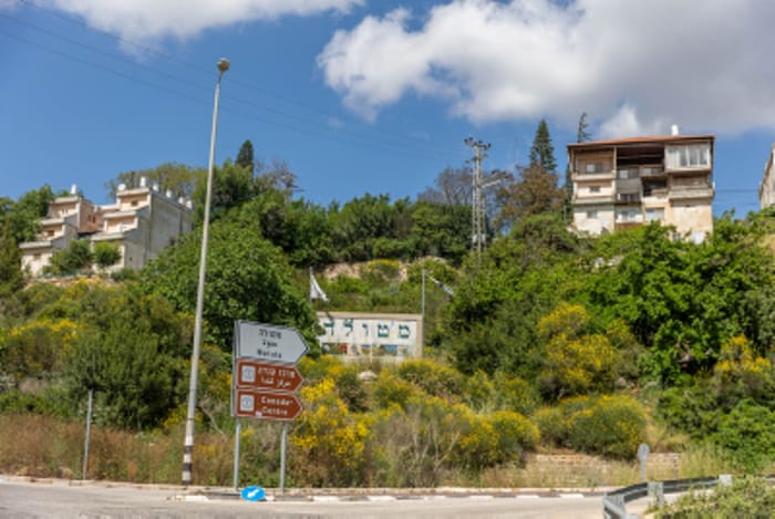View from the almost empty town of Metual, Northern Israel, just minutes away from the border with Lebanon. May 07, 2024.