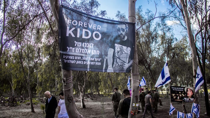 Memorial for the Israelis killed during the terrorist attack an the NOVA Festival on October 7, 2023
