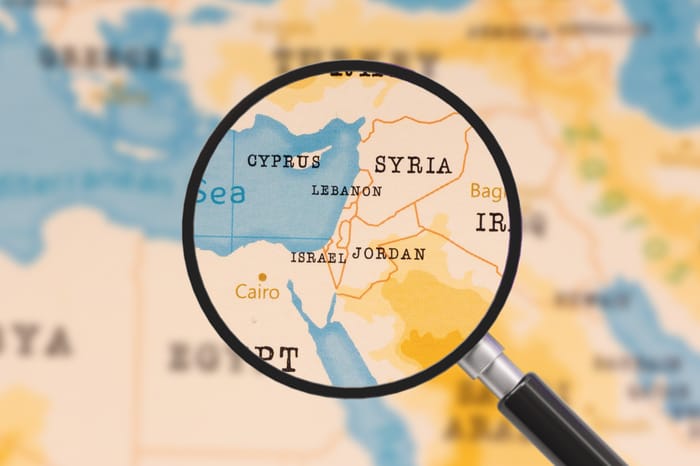 A magnifying glass on Lebanon, Israel and Jordan