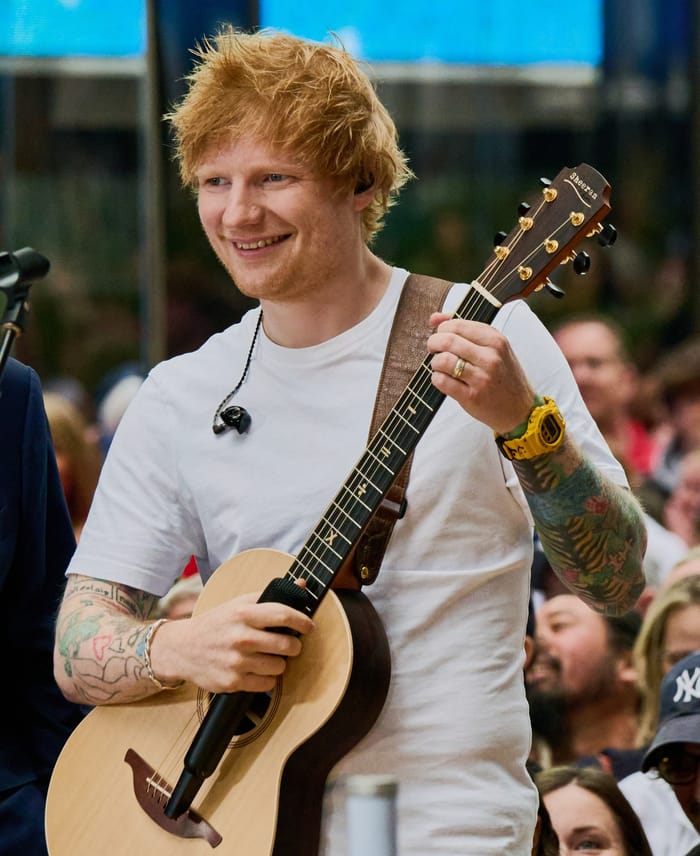 Ed Sheeran performs on NBC's "Today" Show Concert Series at Rockefeller Plaza