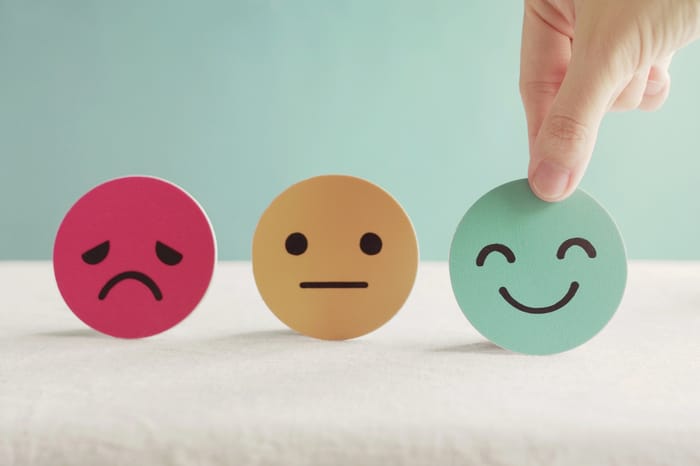 Choosing a happy face