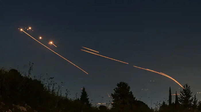 Rockets intercepted over Israel