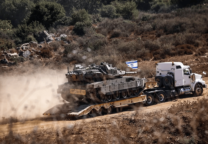 IDF forces on the Lebanese border