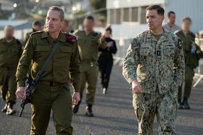 Deputy Commander of the U.S. Central Command, Admiral Brad Cooper visits Israel