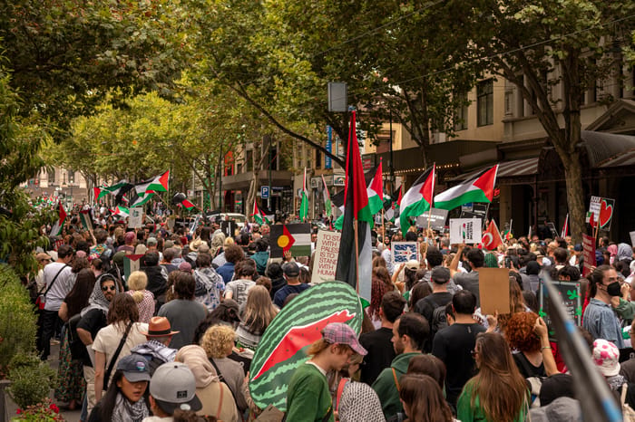 Pro-Palestine Protest in Melbourne  