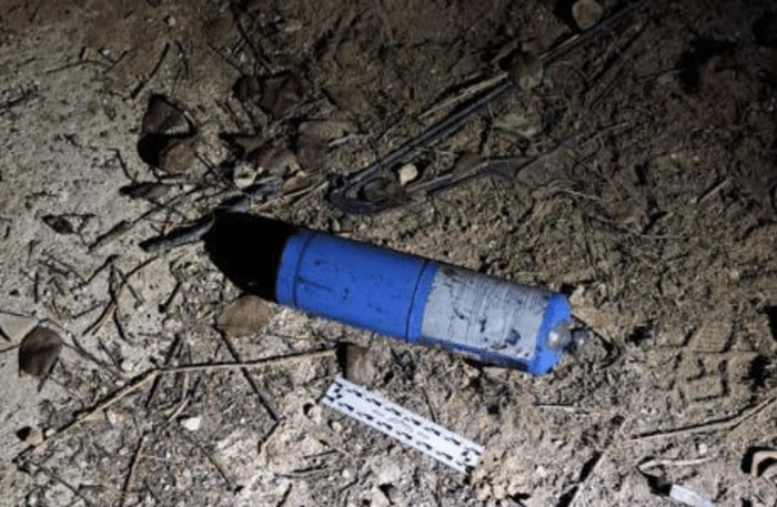 The explosive device discovered