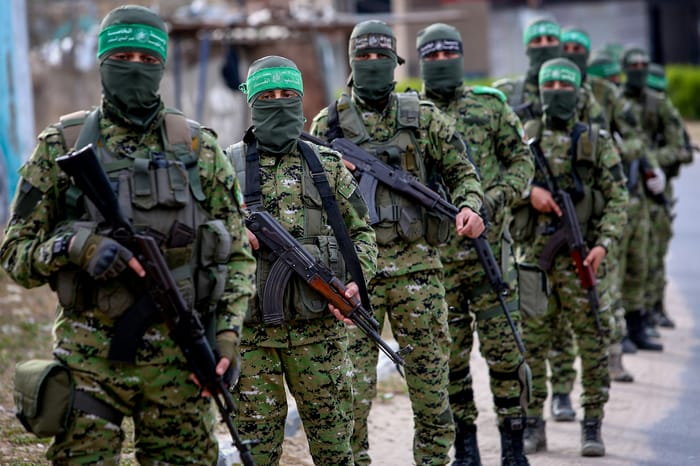 Hamas terrorists in Gaza