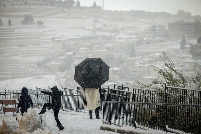 Snow in Jerusalem