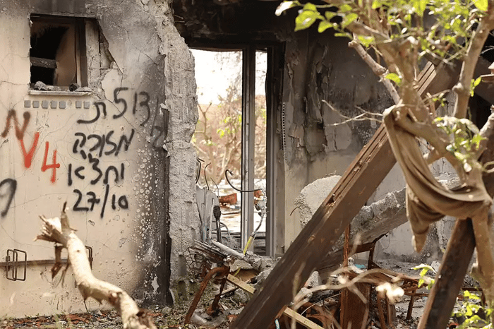 Destruction in Gaza envelope after October 7