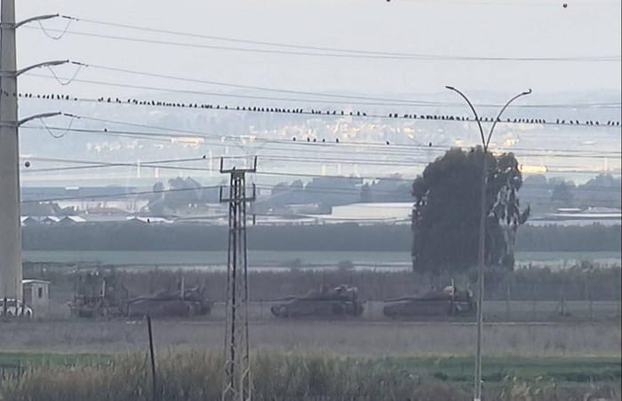 Tanks in Judea and Samaria.