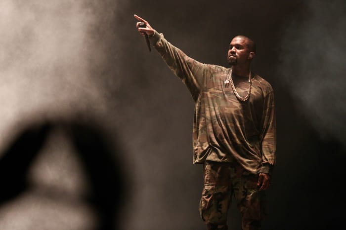 American artist Kanye West performs