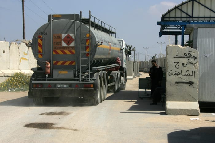 Tanker carrying oil