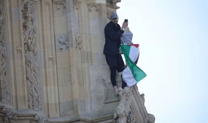 Pro-Palestine protestor who scaled Big Ben