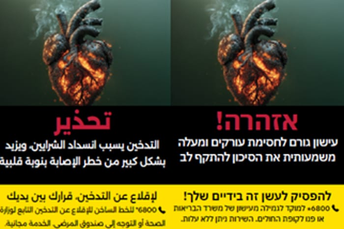 Illustration of the images to be displayed on the cigarette packages 