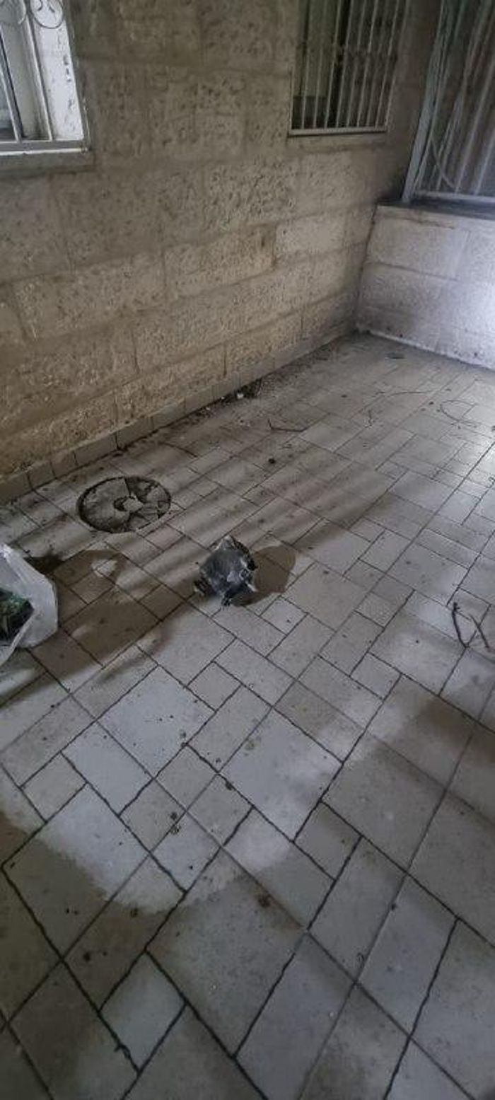 Missile fragments that landed in Beit Shemesh