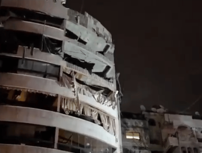 Aftermath of Beirut strike.