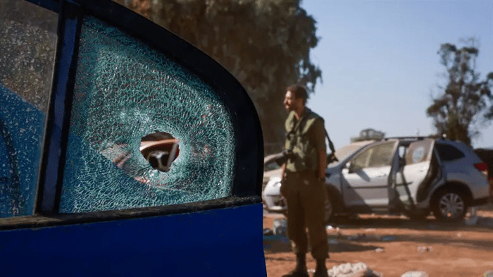Vehicle damaged at Nova festival