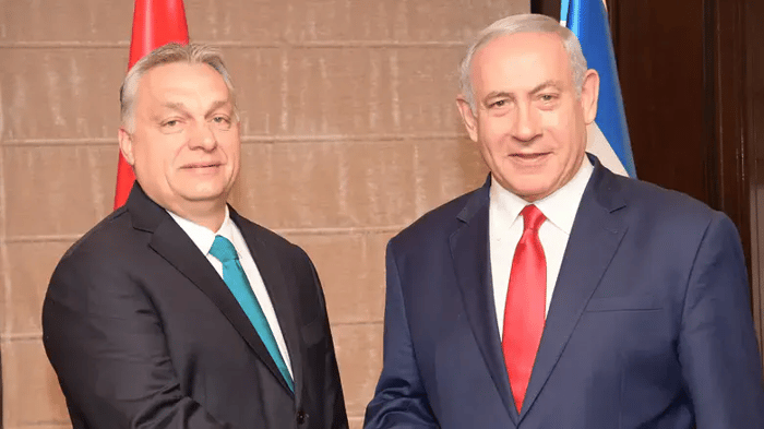Hungarian Prime Minister Viktor Orbán and Israeli Prime Minister Benjamin Netanyahu 