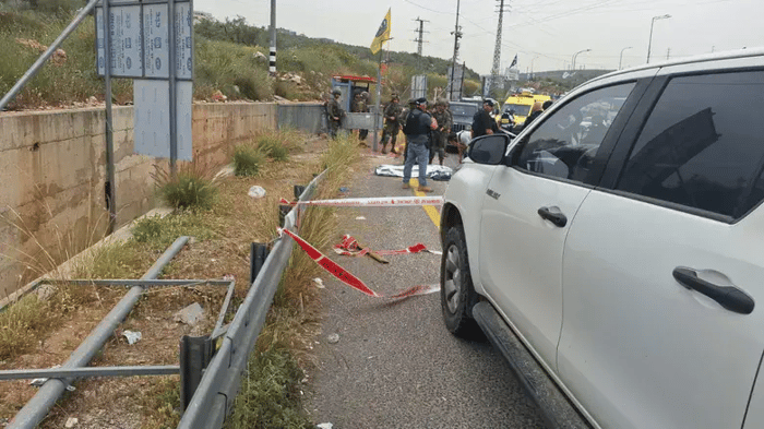 The scene of the attempted attack 