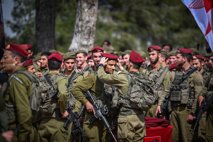 IDF soldiers. Illustration.