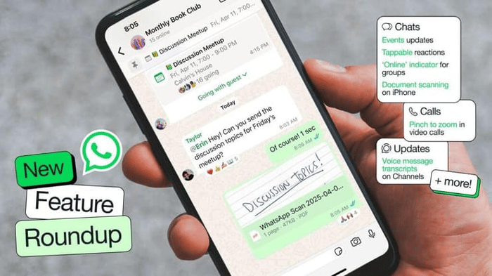 whatsapp gets new features