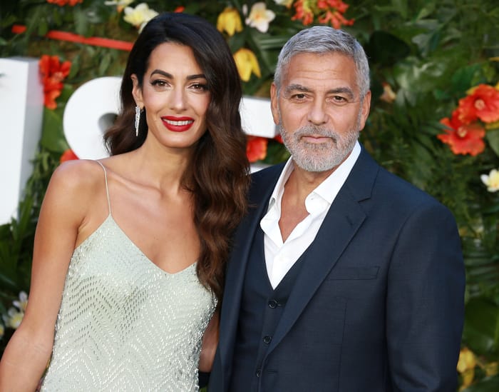 Amal Clooney with her husband George Clooney