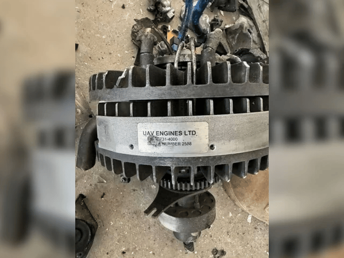 Part of Israeli drone shot down