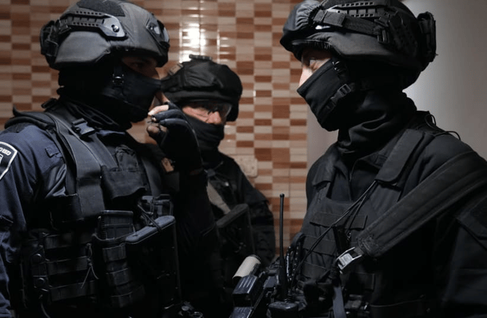 Arrest operations by Judea and Samaria District police officers. 