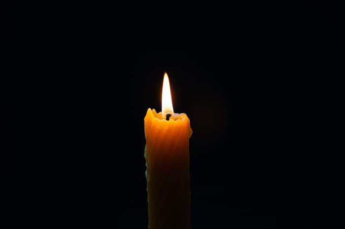 Memorial candle.