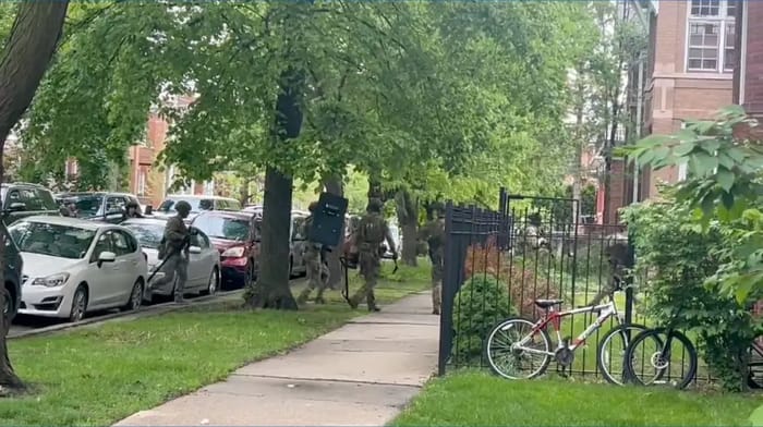 FBI raiding the apartment of the terrorists who murdered 2 Jews